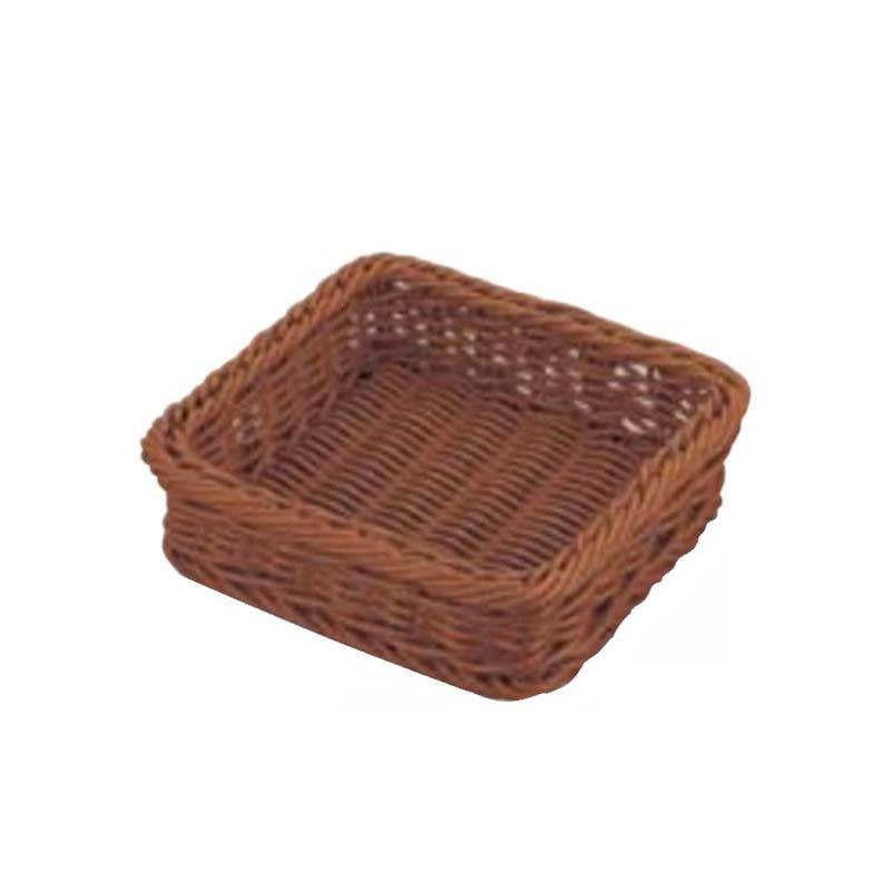 かご PP 角型 フードバスケット 30型 正角 VBR-931-BR ブラウン 水洗い可 カゴ 容器 スS 代引不可