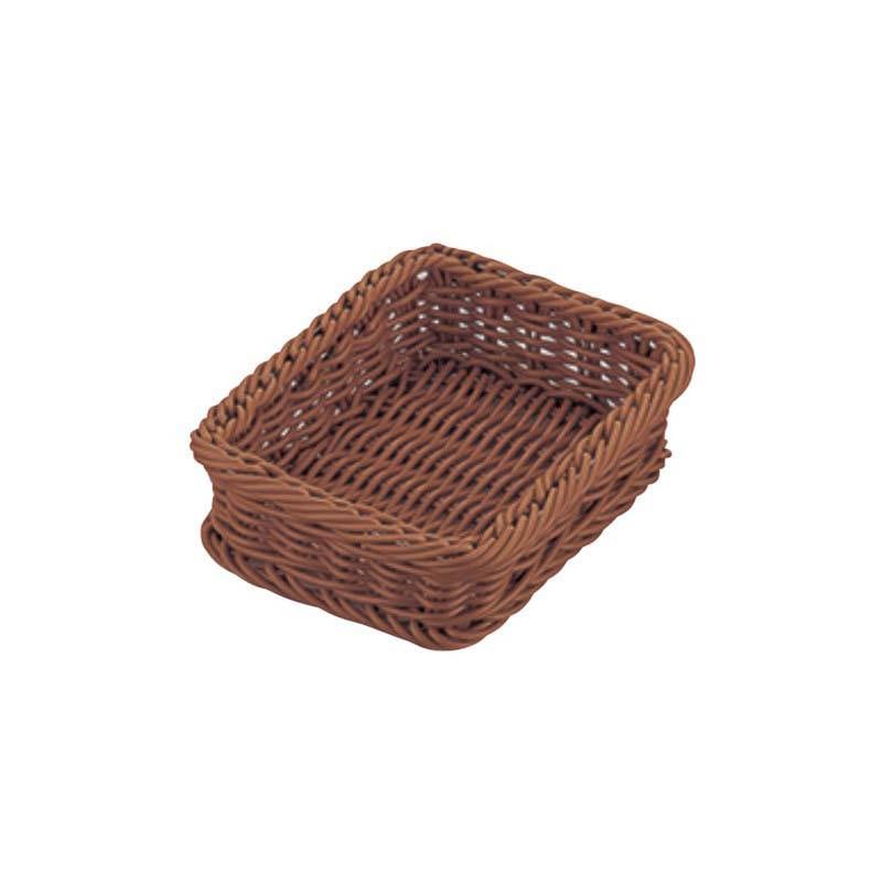 かご PP 角型 フードバスケット 30型 VBR-933-BR ブラウン 水洗い可 カゴ 容器 スS 代引不可