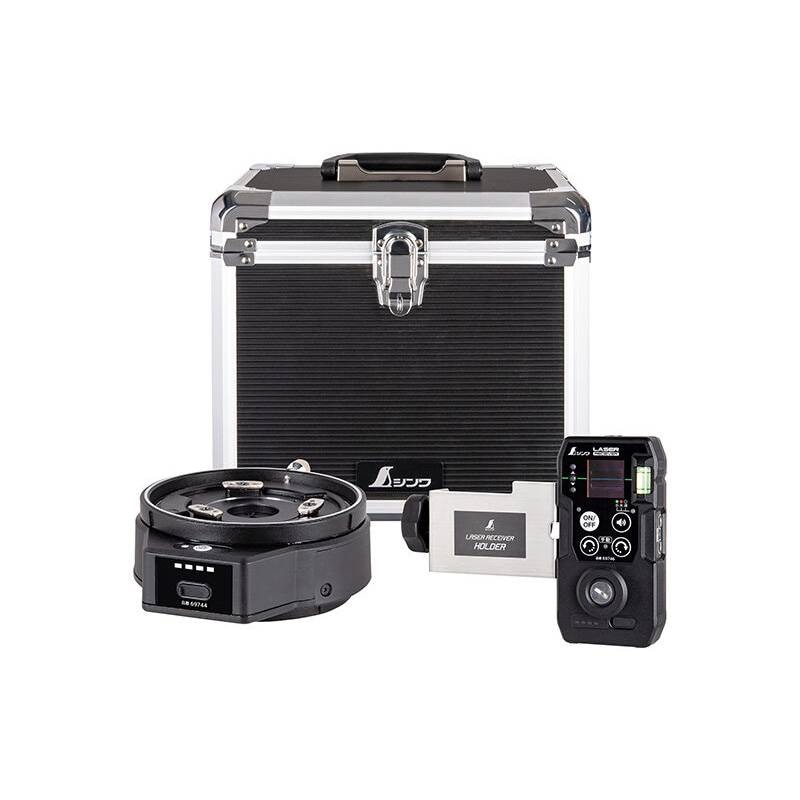 レーザーロボ 自動追尾回転台 受光器セット LEXIA レッド用 アルミケース付 69738 レクシア シンワ測定 代引不可