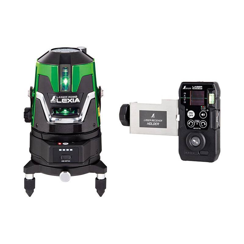 レーザーロボ LEXIA 自動追尾回転台 受光器セット LEXIA 51 グリーン 69741 レクシア シンワ測定 H