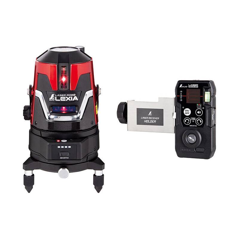 レーザーロボ LEXIA 自動追尾回転台 受光器セット LEXIA 51 レッド 69740 レクシア シンワ測定 H