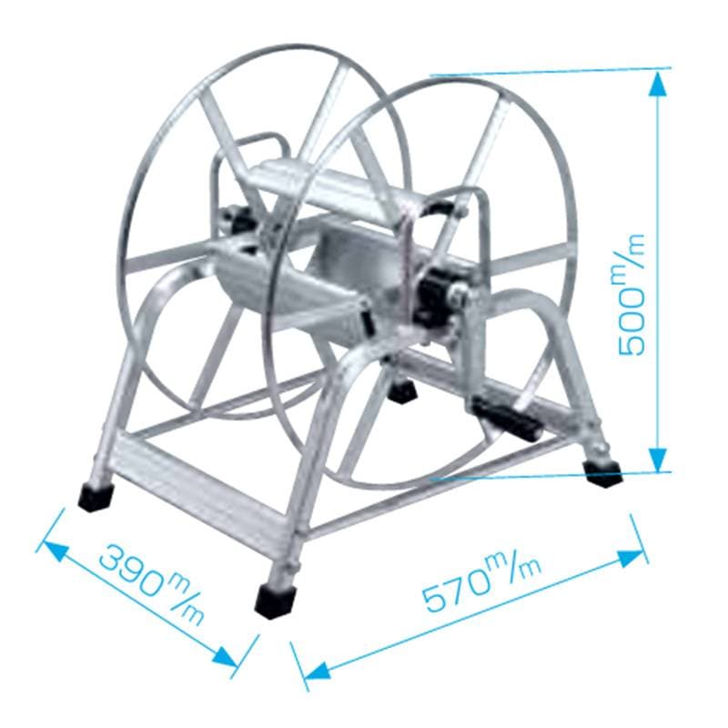 ホース巻取機 アルミ巻取機 SAL-150 より戻し付 永田製作所 散水 防J 代引不可