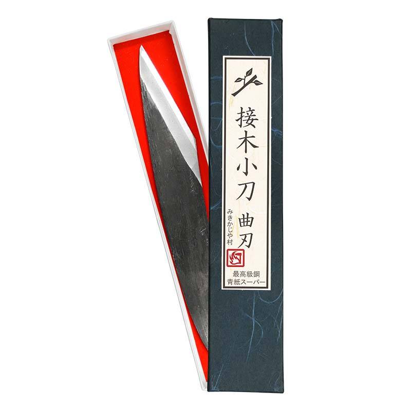 小刀 接木小刀 青紙スーパー 曲刃 TS149 みきかじや村 園芸ナイフ 接木 挿し木 園芸 三冨D
