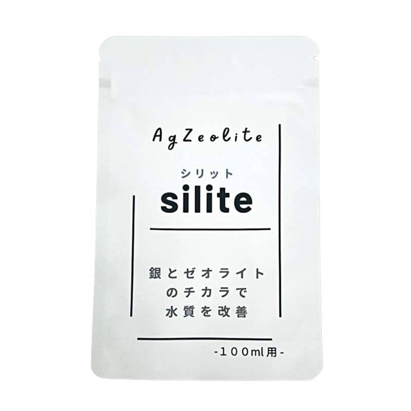 水質改善剤 silite シリット 100ml用 100個 銀 ゼオライト 切花 Green Walk 大T 代引不可