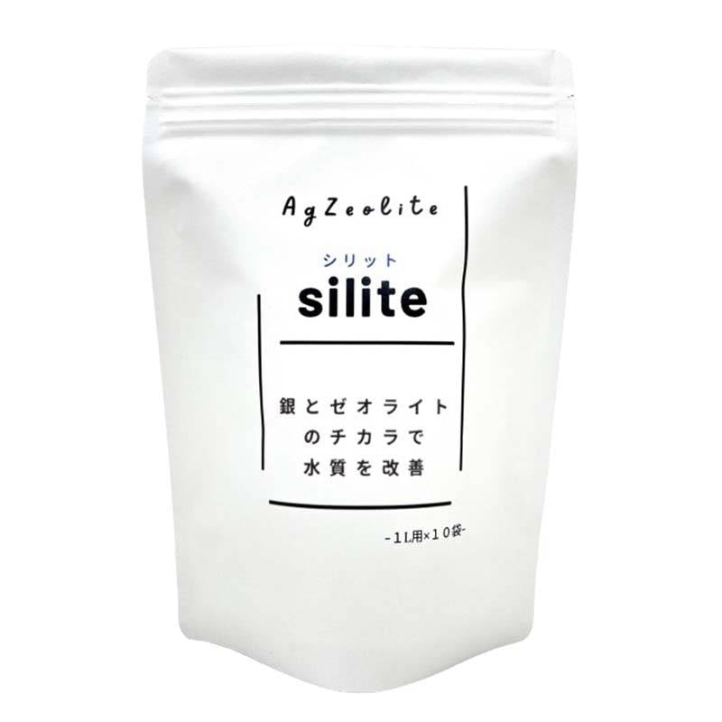 水質改善剤 silite シリット 1L用 不織布袋10袋入 銀 ゼオライト 切花 Green Walk 大T 代引不可