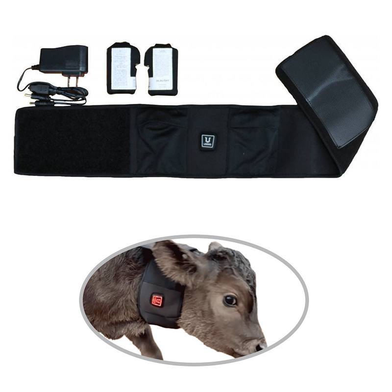 [セット] ぬっくモーる 仔牛用電熱線入りマフラー U-W01 [本体+バッテリー2個+充電器1個] 仔牛の防寒具 USIMO 体温維持 保温 充電式 寒さ予防 オオツキ 代引不可