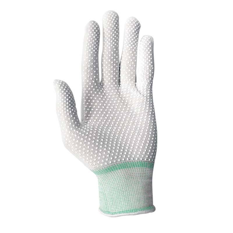 滑り止め手袋 シリコンプラス ソフト FT-3140 白 手袋 シリコン 食品加工 組立 作業用 カヴァーワーク D