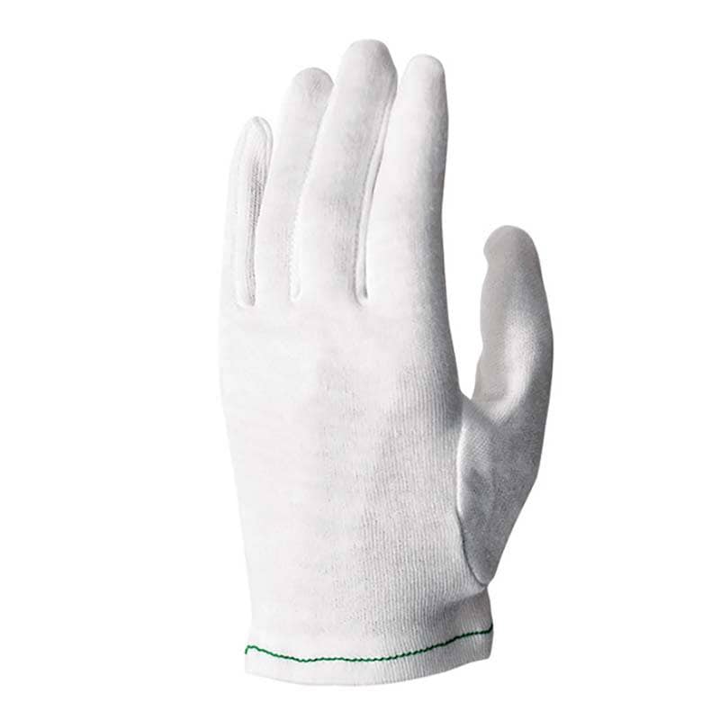 作業手袋 40スムス手袋 マチ付 12双組 FT-3115 白 綿 手袋 下履き手袋 品質管理 軽作業 カヴァーワーク D