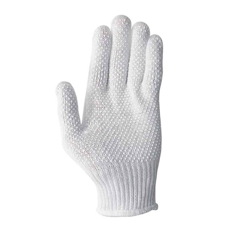 軍手 やわらか軍手 すべり止め付 FT-3104-1P 白 綿 手袋 滑り止め 作業用 下履き用 カヴァーワーク D