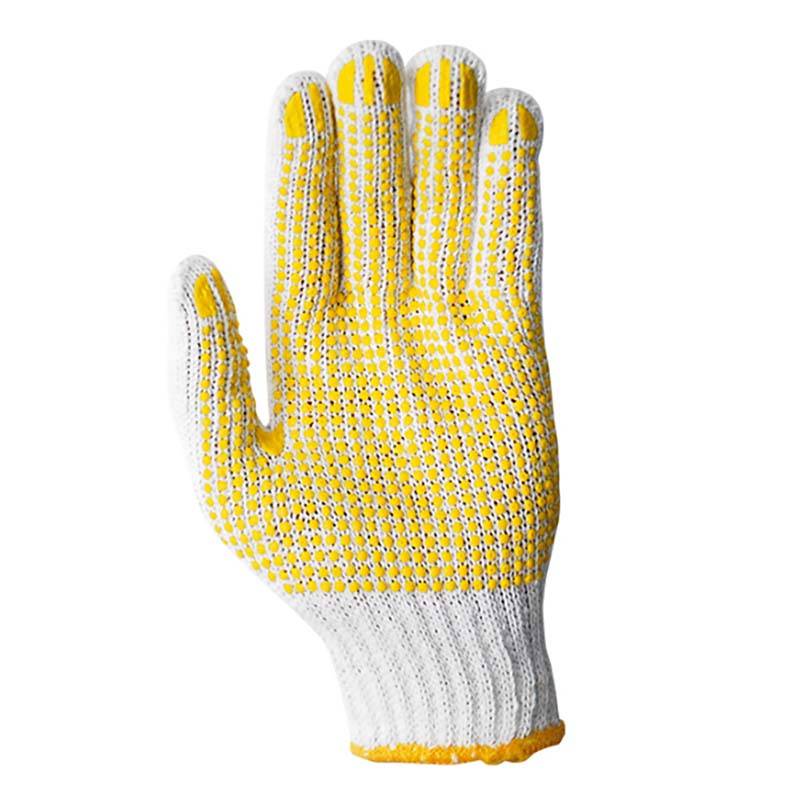 軍手 TKB2本編スベリ止め軍手 550g 12双組 FT-3113 フリーサイズ 白 2本編 すべり止め 手袋 作業用 カヴァーワーク D