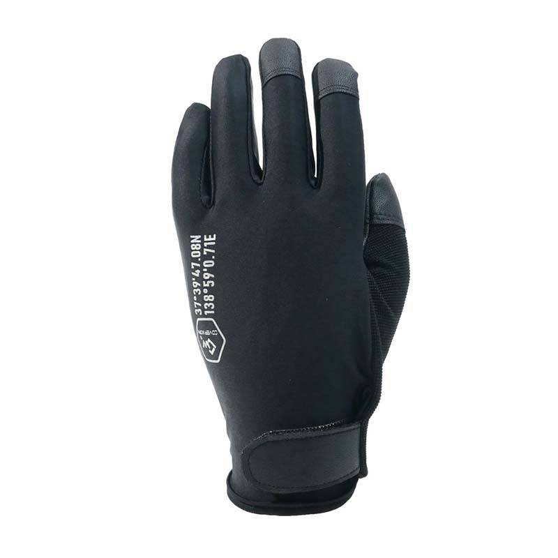 PU手袋 ストレッチPU縫製手袋 ショートタイプ FT-353101 黒 ポリウレタン 縫製 手袋 グローブ 作業用 カヴァーワーク D