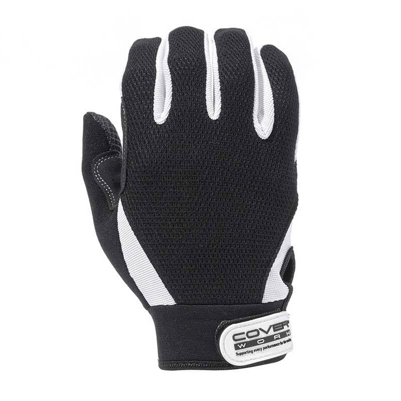 グローブ スリップレスメッシュグローブ CR-3620 黒 手袋 縫製手袋 すべり止め 透湿 柔軟性 作業用 カヴァーワーク D