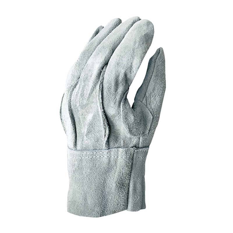 手袋 牛床皮手袋 10双組 FT-4000 フリーサイズ 革手袋 牛皮 グローブ 背縫い 作業用 建築 溶接 アウトドア カヴァーワーク D