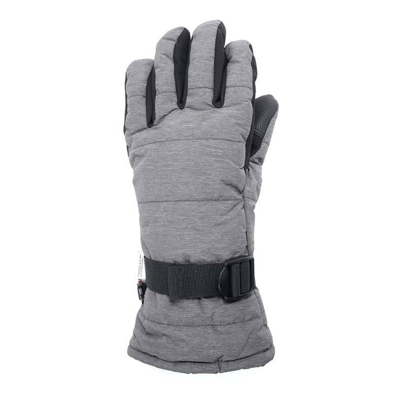 手袋 ファイバーダウン防水防寒グローブ FT-355402 グレー 防寒 防水 保温 冬 アウトドア 除雪 作業 カヴァーワーク D