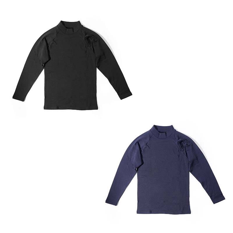 防寒ウェア AGNI HEAT 帯電防止アグニヒートシャツ ハイネック TMF-6523 メンズ インナー 防寒 保温 冬 アウトドア スポーツ 除雪 作業 カヴァーワーク D