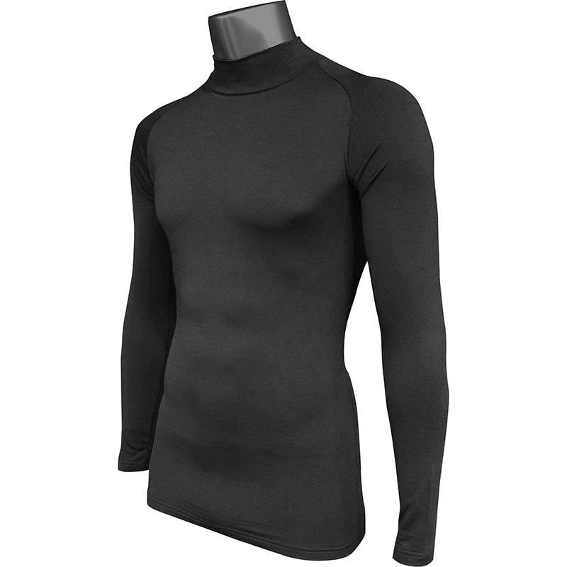防寒ウェア 帯電防止裏起毛インナー ハイネック TMF-6521 黒 メンズ インナー 防寒 保温 冬 アウトドア スポーツ 除雪 作業 カヴァーワーク D