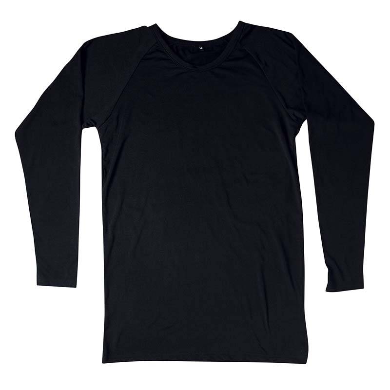 防寒ウェア ピーチ起毛Tシャツ TMF-350 黒 メンズ インナー 防寒 保温 冬 アウトドア スポーツ 除雪 作業 カヴァーワーク D