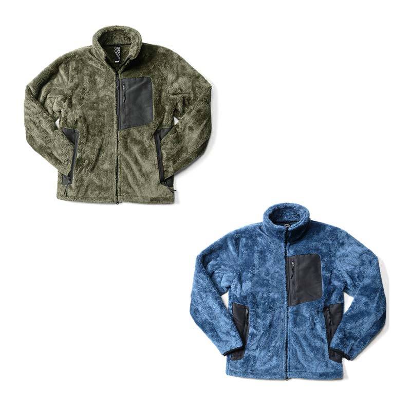 防風ボアジャケット TMF-7550 防風 ブルゾン パーカー ジャージ アウター メンズ 作業着 ファッション アウトドア 冬 カヴァーワーク D