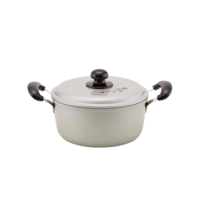 鍋 エシャロット 両手鍋 20cm ガス火用 国産 北陸アルミニウム なべ キッチンウェア 調理器具 金TD