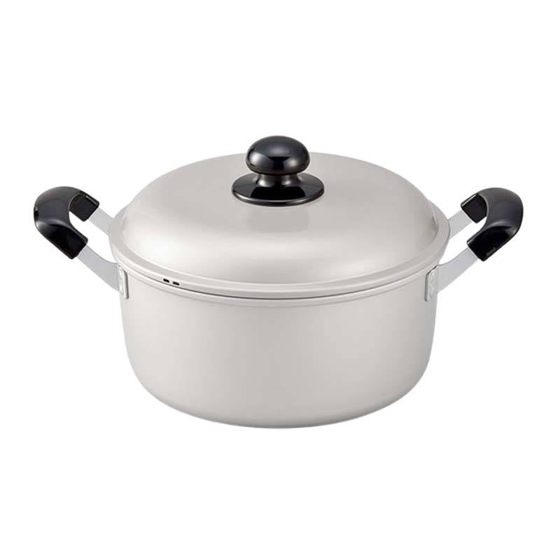 鍋 シルビー 両手鍋 24cm ガス火用 国産 北陸アルミニウム なべ キッチンウェア 調理器具 金TD