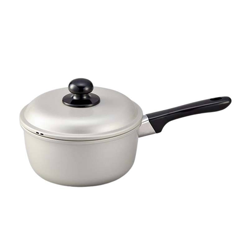 鍋 シルビー 片手鍋 18cm ガス火用 国産 北陸アルミニウム なべ キッチンウェア 調理器具 金TD