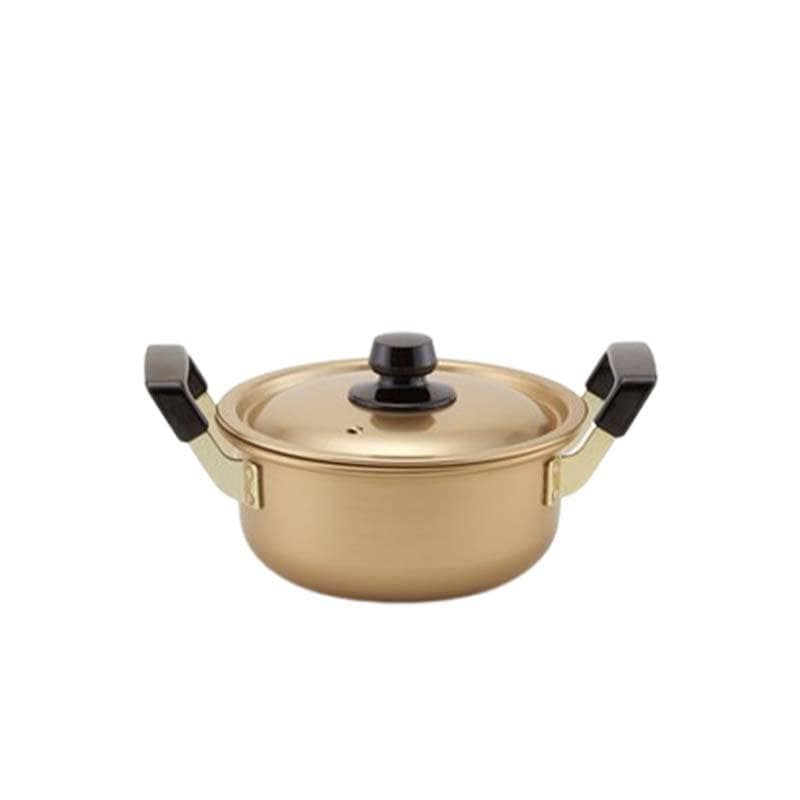 鍋 純しゅう酸味づくし 両手鍋 18cm ガス火用 国産 北陸アルミニウム なべ キッチンウェア 調理器具 金TD