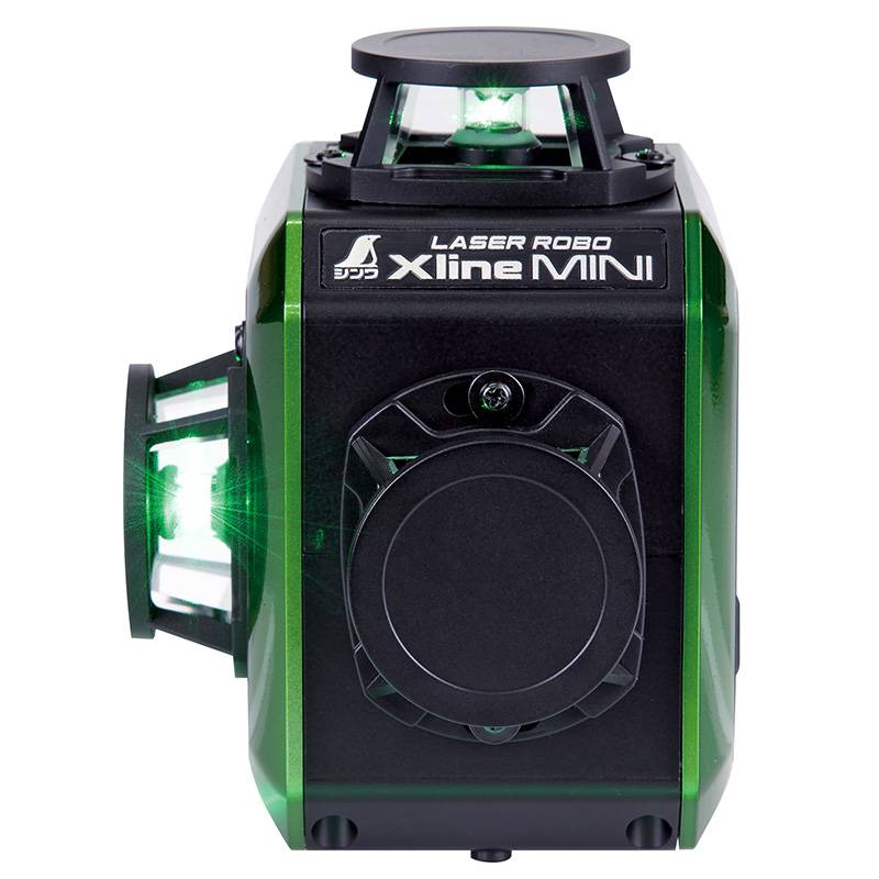 フルライン 地墨クロス レーザーロボ X line MINI グリーン 71630 小型 受光器対応 充電型 防塵 防水 振り子 磁気ダンパー方式 レクシア シンワ測定 代引不可