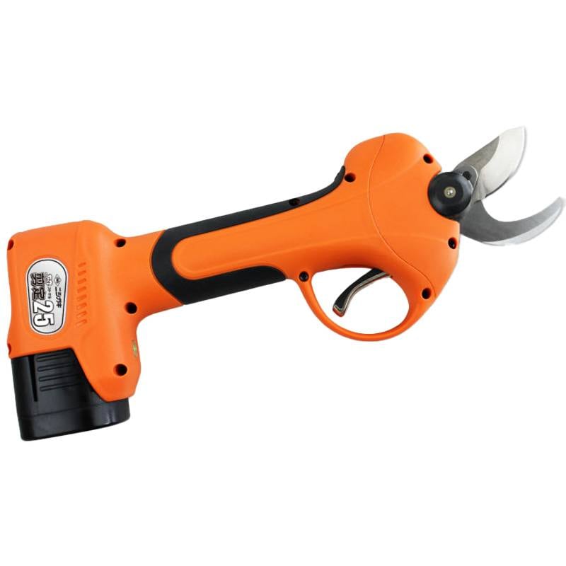 太丸剪定25 バッテリー 充電器付き N-770 ニシガキ工業 剪定ばさみ 鋏 枝切 電動 はさみ バッテリー残量 切断本数 液晶ディスプレイ 三冨D