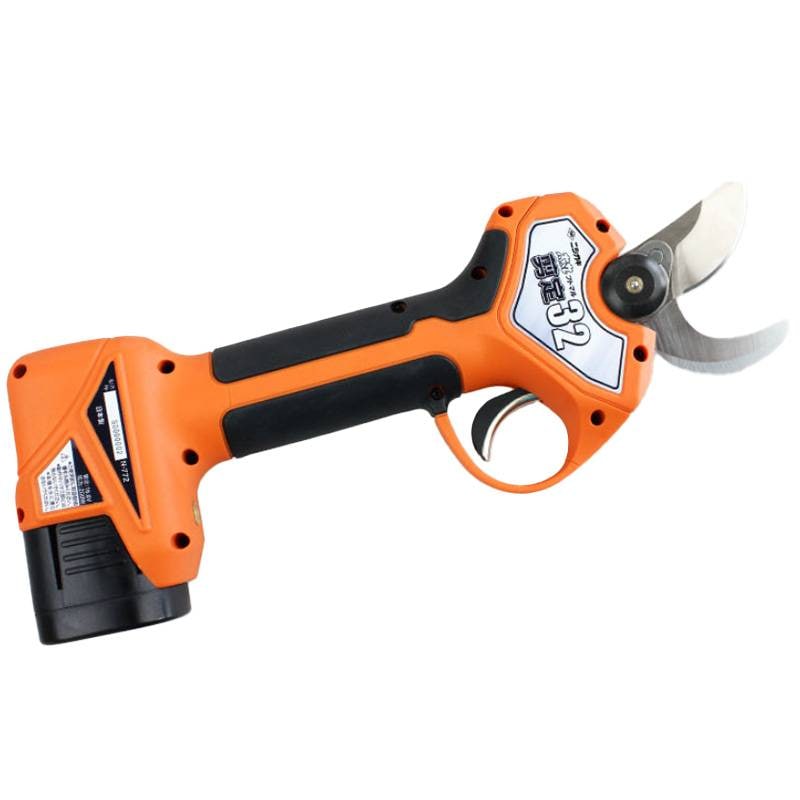 太丸剪定32 バッテリー 充電器付き N-772 ニシガキ工業 剪定ばさみ 鋏 枝切 電動 はさみ バッテリー残量 切断本数 液晶ディスプレイ 三冨D