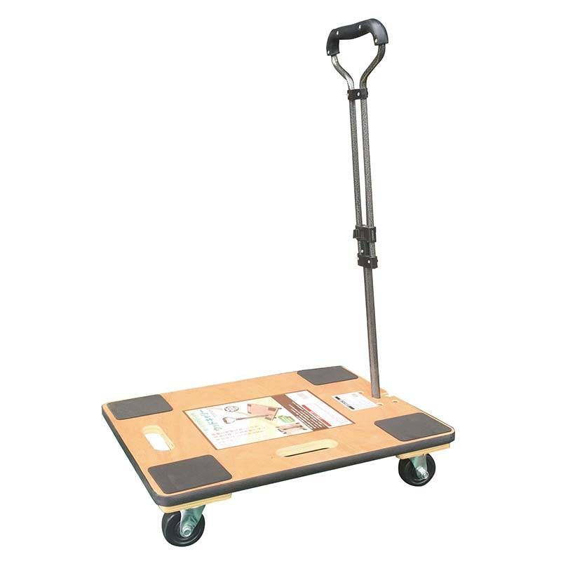 台車 ウッドキャリー M 取手付 木製平台車 TC-6045HT 4台 マツモト 運搬機器 運搬 平台車 農業 園芸 ガーデニング カ園 個人宅配送不可 代引不可