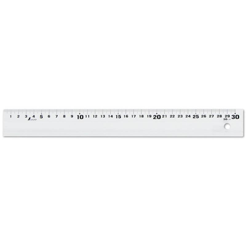 アルミ直尺 アル助 30㎝ 65418 ホワイト 310×35×5mm 52g 定規 計測 長さ すべり止め付 シンワ測定 H