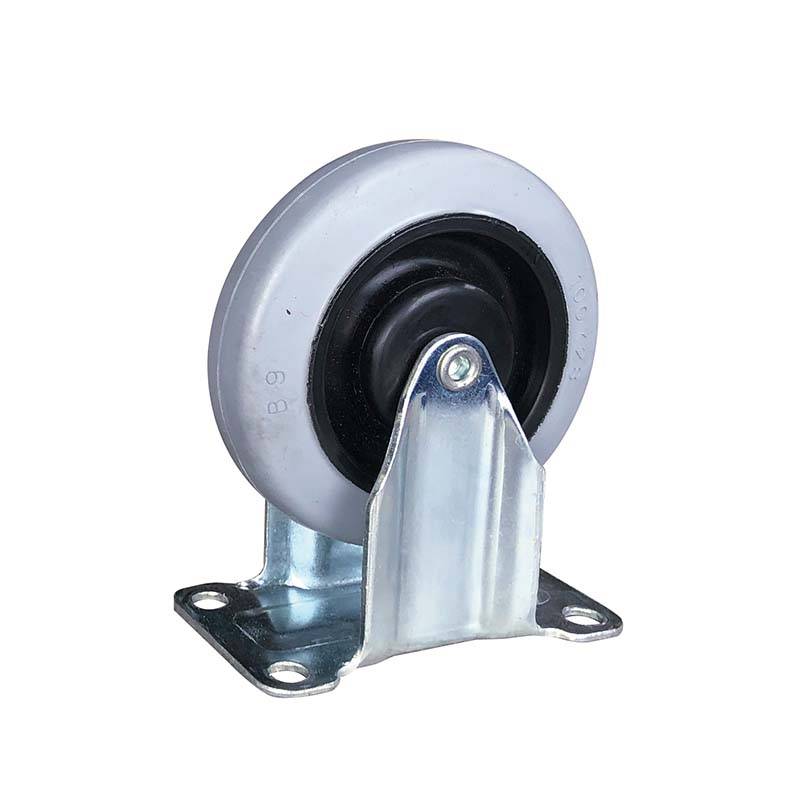 替キャスター 静音キャスター 4インチ固定 SK-0419 12個 マツモト タイヤ キャスター 運搬機器 農業 園芸 ガーデニング カ園 個人宅配送不可 代引不可