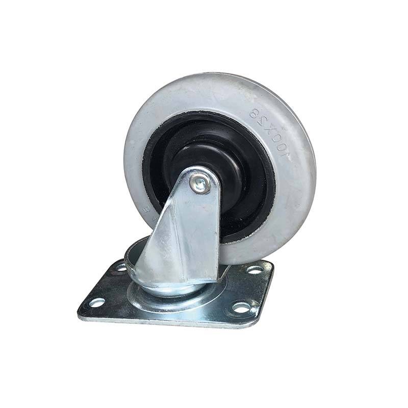 替キャスター 静音キャスター 4インチ自在 SJ-0419 12個 マツモト タイヤ キャスター 運搬機器 農業 園芸 ガーデニング カ園 個人宅配送不可 代引不可