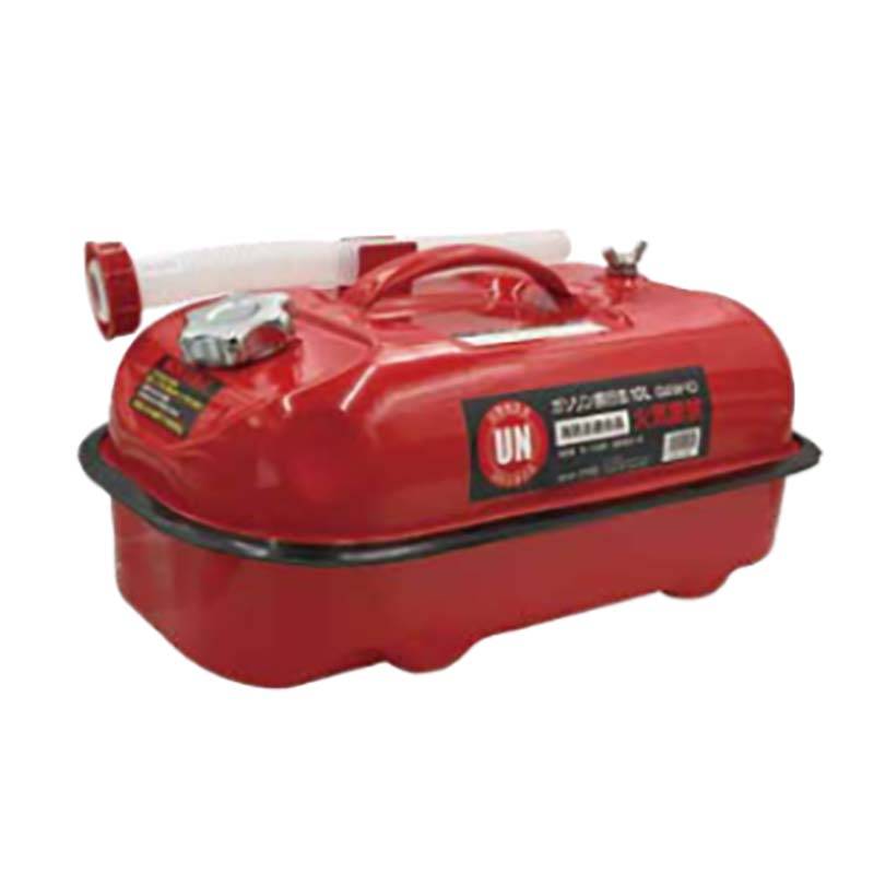 ガソリン携行缶 ノズル付 10L GAW-10 6個 マツモト 携行缶 アウトドア 農業機械 給油 カ園 個人宅配送不可 代引不可