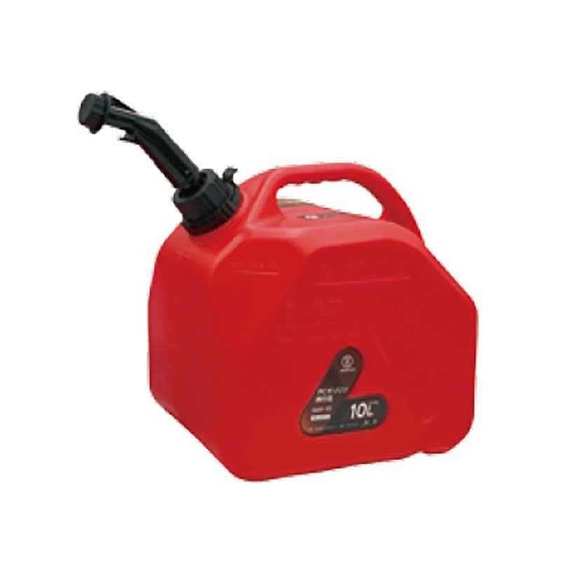PCガソリン携行缶 ノズル付 10L GAP-10 8個 マツモト 携行缶 アウトドア 農業機械 給油 カ園 個人宅配送不可 代引不可