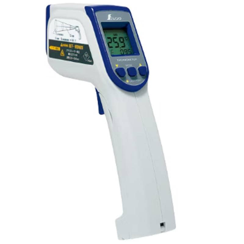 放射温度計 C レーザーポイント 機能付 73014 放射率可変タイプ 温度計 非接触 測定 HI LOW アラーム機能付 185×46×143mm 245g シンワ測定 H