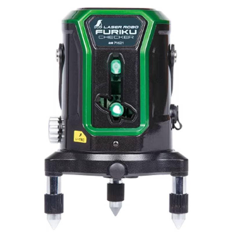 レーザー ロボ 不陸チェッカー グリーン 電動回転機構付 71621 188×120×128mm 1350g シンワ測定 代引不可
