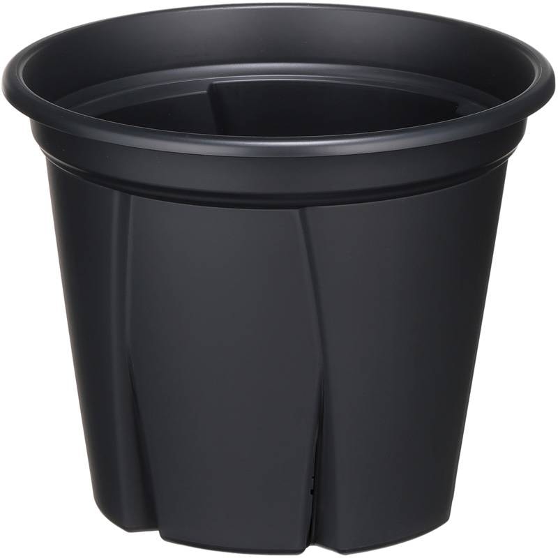 80個 根っこつよし3.5号 4個組 ブラック φ105×H139mm 0.35L 鉢 黒 多肉 観葉 宿根草 1年草 植物 シンプル 寸胴型 アップルウェアー タS 個人宅配送不可 D