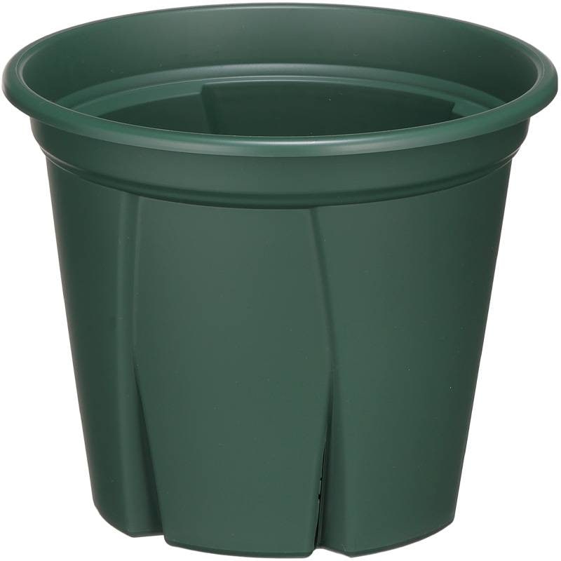 24個 根っこつよし12号 グリーン φ360×H300mm 16L 鉢 緑 多肉 観葉 宿根草 1年草 植物 根腐れ軽減 シンプル 寸胴型 アップルウェアー タS 個人宅配送不可 D