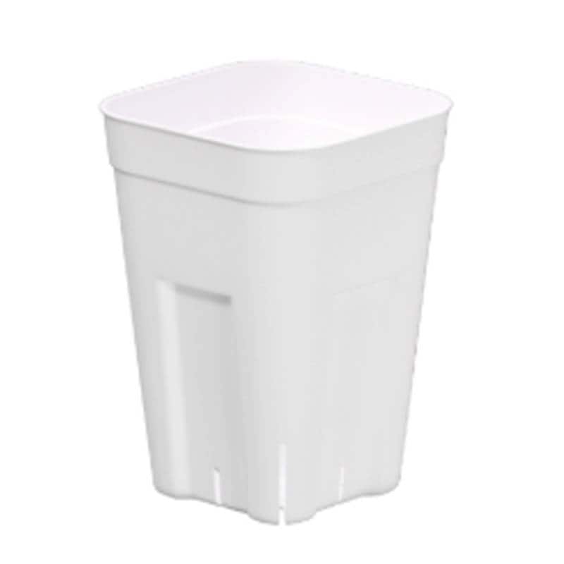 240個 プラステラ 深型75 5個組 ホワイト ポット 63×63×135mm スリット構造 硬質ポリポット 鉢 花 植物 おしゃれ シンプル アップルウェアー タS 個人宅配送不可 D