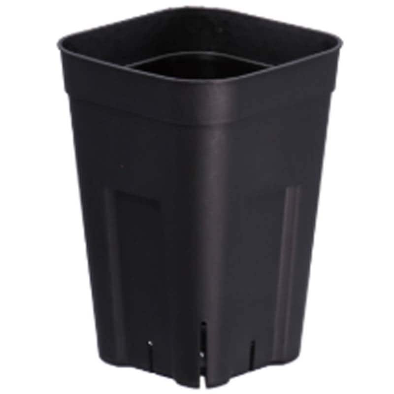 240個 プラステラ 深型75 5個組 ブラック ポット 63×63×135mm スリット構造 硬質ポリポット 鉢 花 植物 おしゃれ シンプル アップルウェアー タS 個人宅配送不可 D