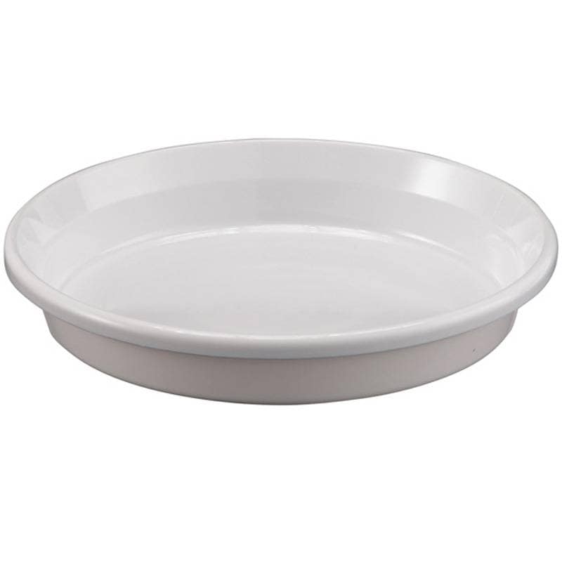 40個 鉢皿F型12号 ホワイト 360×53mm ポット 鉢 受皿 花 植物 おしゃれ アップルウェアー タS 個人宅配送不可 D