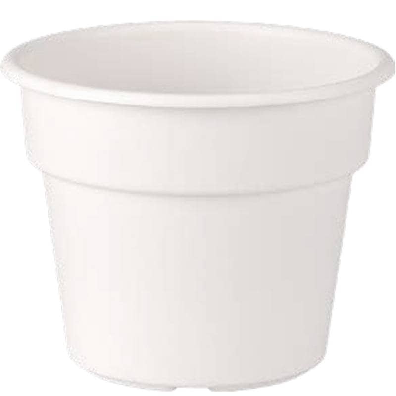 12個 シンプルポット 16号 ホワイト 455×360mm 土容量25.5L シンプル 植木鉢 鉢 丸型 花 植物 園芸 ガーデニング アップルウェアー タS 個人宅配送不可 D