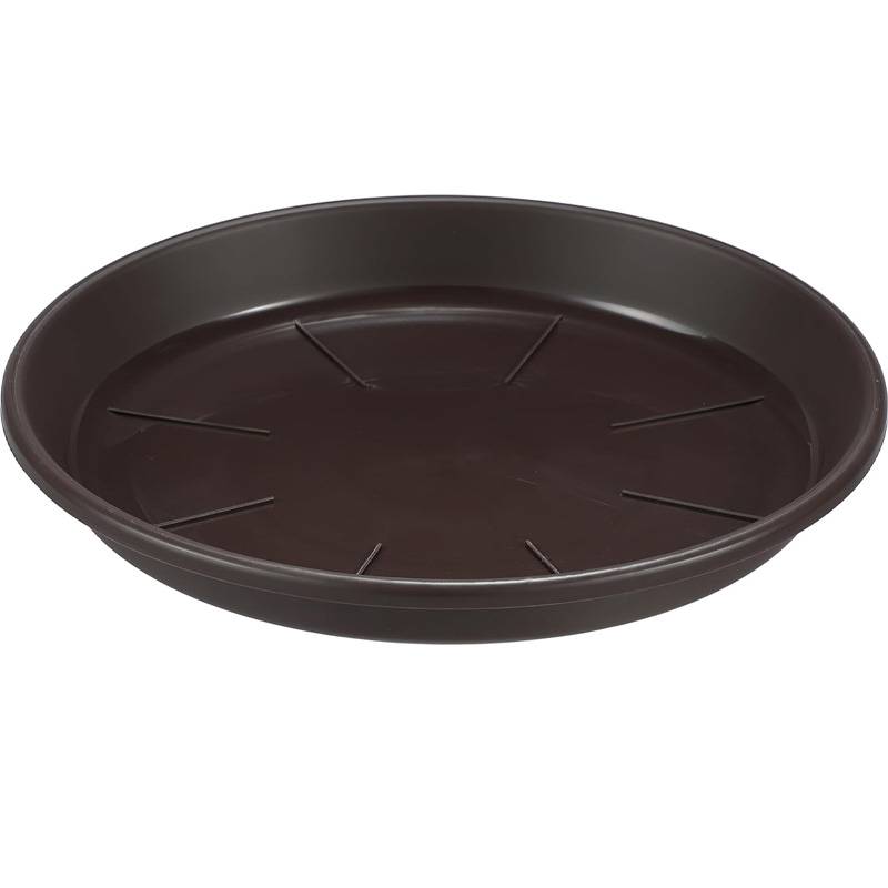 40個 シンプルプレート 16号 ダークブラウン 450×50mm 丸型 ポット プレート 鉢 受皿 花 植物 シンプル アップルウェアー タS 個人宅配送不可 D