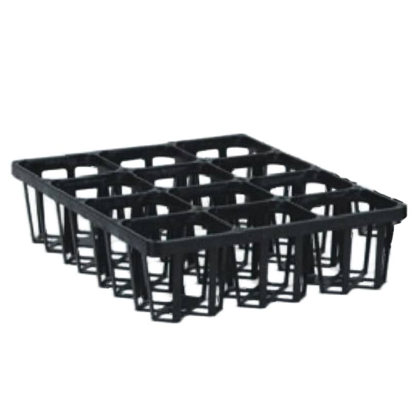 60個 システムトレー 90CSハーフ 黒 12穴 W32.8×D23.8×H7.3cm CSPポット90 プレステラ90 ノーマルポット 対応 日本ポリ鉢販売 タS 個人宅配送不可 D