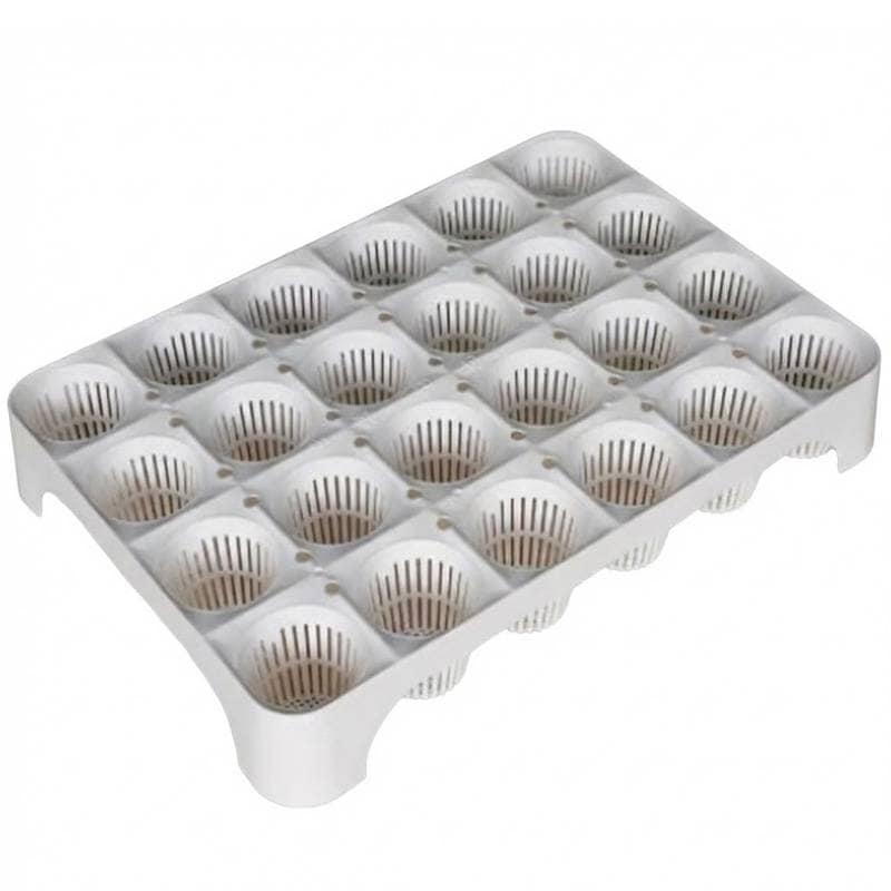 受注生産品 1000枚 空中ポットレストレー 白色 7cm 24穴 脚無 W48.5×D34×H7.5cm 培土入器 阪中緑化資材 タS 代引不可
