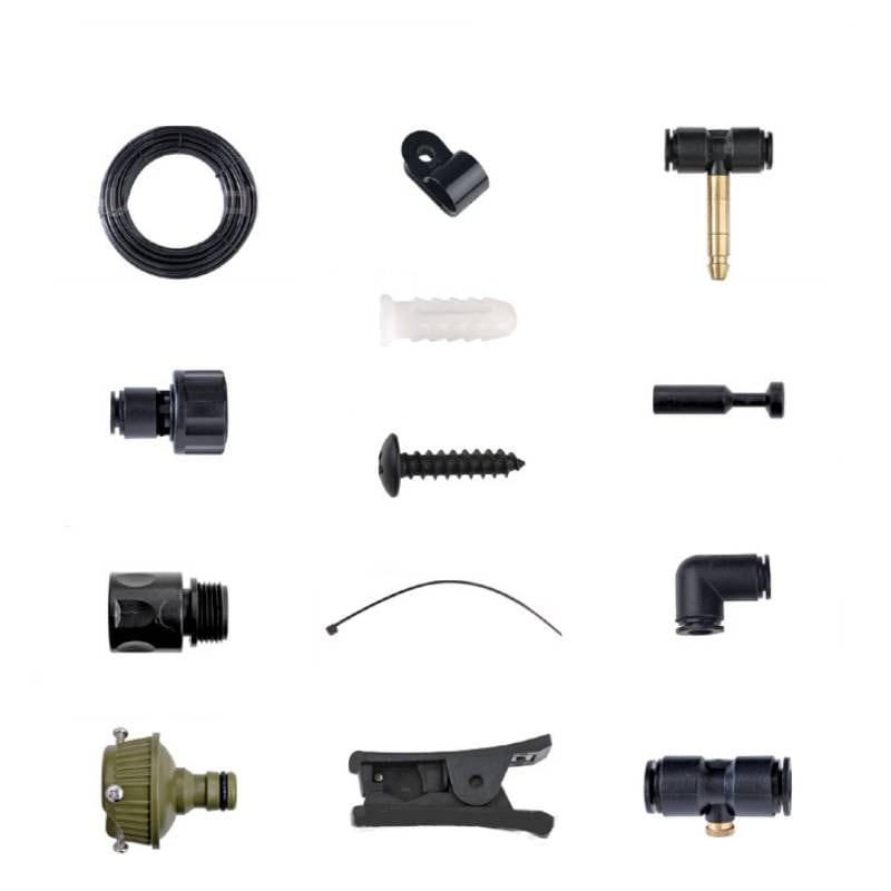 ミスト de クールシャワー 15m 噴霧口10個 霧 熱中症対策 園芸 庭 ガーデニング 工具 電気 ポンプ不要 屋外 ゴトウ 金Ｔ D