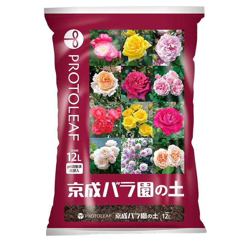 4袋 京成バラ園の土 12L ミニチュアローズ オールドローズ 園芸 花 植物 バラ 薔薇 ガーデニング プロトリーフ PROTOLEAF カ園 代引不可 個人宅配送不可