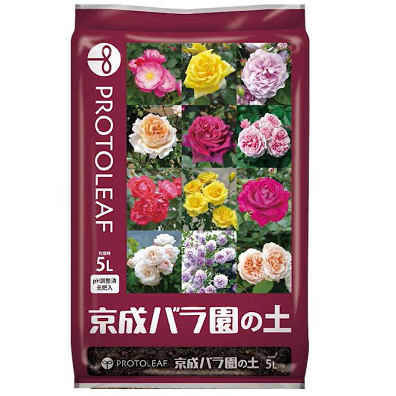 10袋 京成バラ園の土 5L ミニチュアローズ オールドローズ 園芸 花 植物 バラ 薔薇 ガーデニング プロトリーフ PROTOLEAF カ園 代引不可 個人宅配送不可