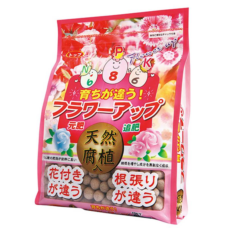 フラワーアップ 600g 天然腐食入 ベランダ 室内 元肥 追肥 花 植物 ヤマトコーポレーション 吉S DZ